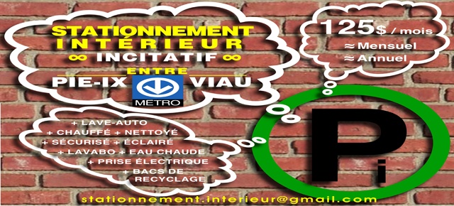 Stationnement interieur