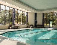 Piscine intérieur chauffée, avec sauna
