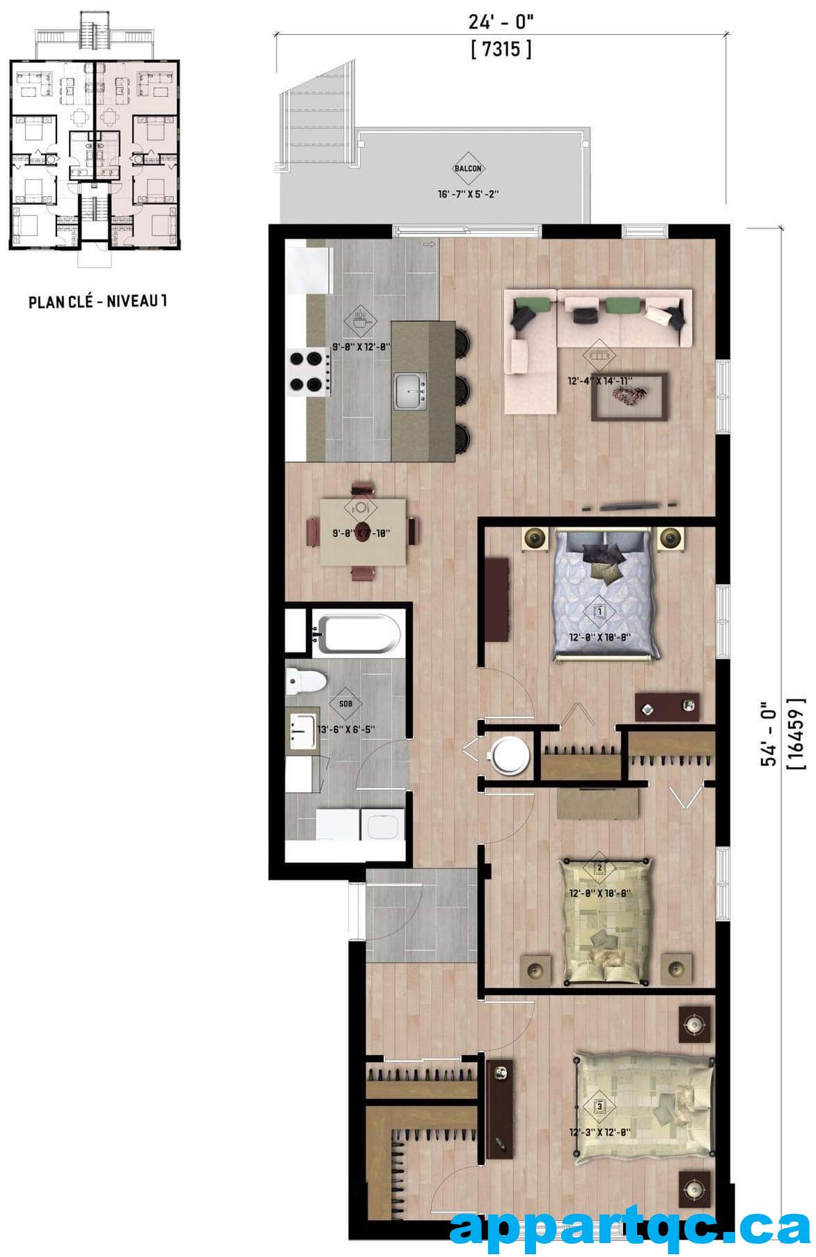 Plan du logement 2D